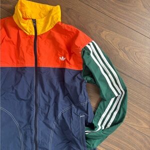 SOLD adidas Colorblock Windbreaker Jacket in Yellow, Red, Navy & Green